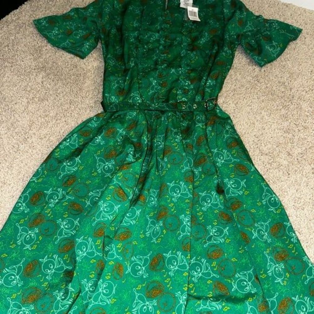 Disney Dress Shop Dress NWT Orange bird Florida green Disney world Epcot XSmall